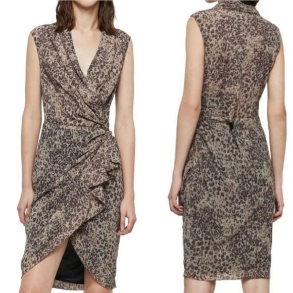 NWT All Saints Cancity Patch Dress Mobwife - Picture 1 of 16